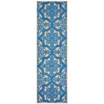 Oriental Weavers Cayman 2541M Sand/ Blue Indoor/Outdoor Area Rug - 2'3" x 7'6"