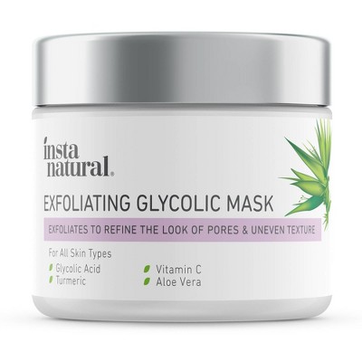 InstaNatural Exfoliating Glycolic Beauty Face Mask – 2oz