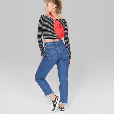 womens elastic waist jeans target