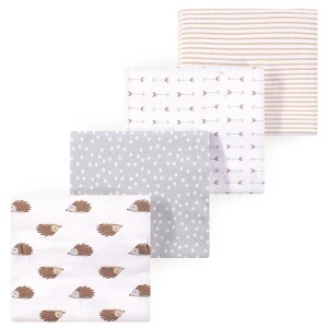 Luvable Friends Little Treasure Flannel Receiving Blankets 4pk - 1 of 1