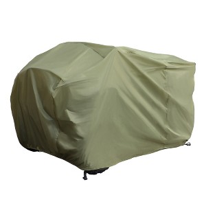 Unique Bargains Outdoor 190T-PU Waterproof Double Stitched Seams ATV Cover Green - 1 of 4