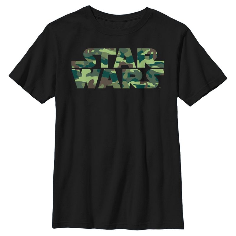 Boy's Star Wars: A New Hope Camo Logo T-Shirt, 1 of 6