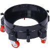 5 Gallon Bucket Dolly with Wheels, Heavy Duty Plastic Drum Dolly with 5 Smooth-Rolling Swivel Casters Secure Locking Cart for Car Washing - 2 of 4