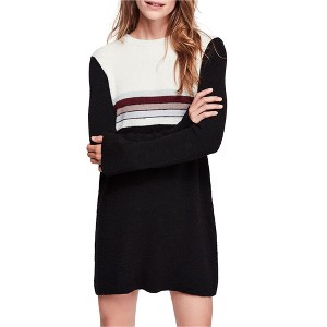 Free People Womens Colorblock Sweater Dress - 1 of 1