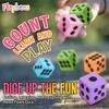 Playbees 48-Pack Neon Foam Dice – Bright, Soft & Safe for Kids Games and Classroom Fun - 4 of 4