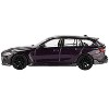 BMW M3 M Performance Touring Daytona Violet Metallic with Black Top Limited Edition 1/64 Diecast Model Car by Mini GT - 3 of 4