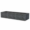 vidaXL Gabion Raised Bed Silver Galvanized steel Heavy Weight Endurance - 3 of 4
