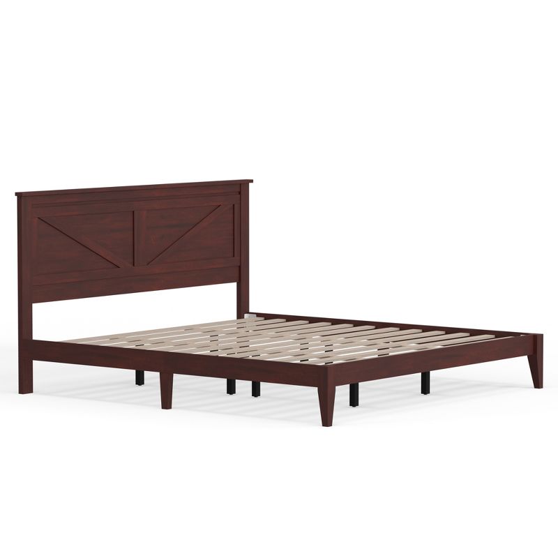 Glenwillow Home Farmhouse Solid Wood Platform Bed, 4 of 13
