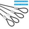 Unique Bargains Stainless Steel Stage Lighting Luggage Lock Double Loop Safety Lock Cables - 4 of 4