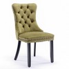 NicBex Set of 2 Modern Velvet Dining Chairs with High-Back Tufted Design,Armless Chairs with Solid Wood Legs for Kitchen,Living Room - 4 of 4