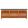 Storage Box Natural wood, Black  vidaXL - 3 of 4