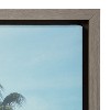 Kate and Laurel Sylvie The Palm Trees and The Boat Framed Canvas by Laura Evans, 23x33, Gray - 3 of 4