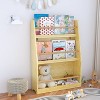 GlasFlength Decorative Bookshelf Creative and Unique Styling, Multifunctional Storage with Open Display Bookshelves, Yellow,22.83”*7.08”*31.88" - 4 of 4
