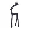 Transpac Set of 2 Iron Reindeer Figurines Black Metal Christmas Tabletop Decor for Holiday Celebrations and Gift Giving - 4 of 4