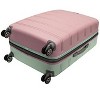 Rockland Melbourne Hardside Expandable Luggage with Spinner Wheels Mint Checked Large 28" - 4 of 4