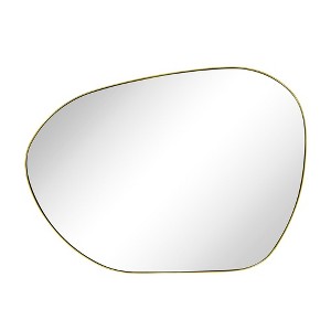 TEHOME Bertlinde Novelty/Specialty Irregular Shaped Metal Framed Wall Mount Bathroom Vanity Mirror - 1 of 4