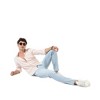 Campus Sutra Men Men's White And Peach Checkered Regular Fit Casual Shirt - 3 of 3