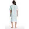 Dreamcrest Women's Seersucker Housecoat Duster - Short Sleeve Snap-Front with Pockets - 3 of 3