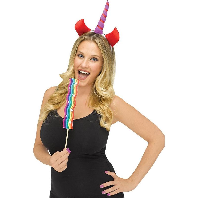 Funworld Snapchat Unicorn Filter Adult Costume Kit, 1 of 2