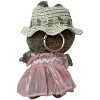 Doll Clothes Superstore Sweetness in Bloom: Frilly Dress and Flower Hat Set for 17.5 cm Labubu Dolls - 4 of 4