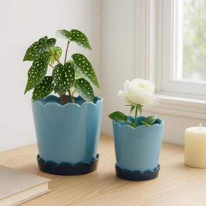 plastic square planter pots Square Black Plastic Pots
