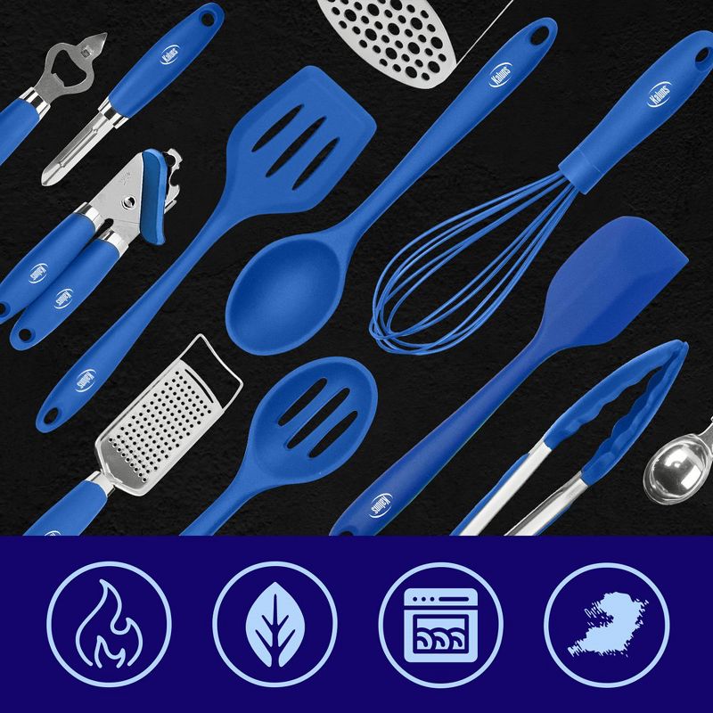 Kaluns Kitchen Utensils Set, 24 Piece Silicone Cooking Utensils, Dishwasher Safe and Heat Resistant Kitchen Tools, 4 of 7