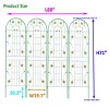 2 Pack Metal Garden Trellis, Garden Trellis Climbing Plants, Garden Trellis Modern With 71" X 40" For Climbing Plants Outdoor-Cuddlewood - 4 of 4