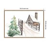 Amanti Art 33"x23" Snowy Vermont Farm by Patricia Pinto Framed Canvas Wall Art - 4 of 4