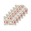 C&F Home 13" x 19" Eve Floral Christmas Flower Cotton Quilted Machine Washable Scallop Edge Placemats, Set of 6 - 2 of 4