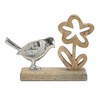Melrose Metal Bird and Flower (Set of 2) - 2 of 2