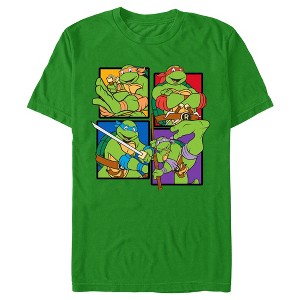 Men's Teenage Mutant Ninja Turtles Colorful Character Portraits T-Shirt - 1 of 4
