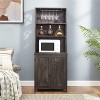 Arina Bar Cabinet with Doors and Shelfs, Kitchen Cabinet with Large Storage Space, Indoor Furniture - The Pop Home - 3 of 4