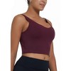 DOMETOUR Yoga Top U-Shaped Back Yoga With Mid-support Sports Bra For Women - 3 of 4
