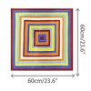 INSPIRE CHIC Women's Colorful Striped Satin Square Neck Scarves Neckerchief 1Pc - 3 of 4
