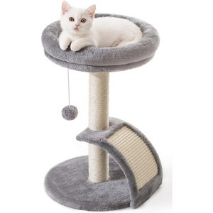 Cat house Modern Kitten Tower for Indoor Cats, Short Carpet Sisal Cat Scratcher Stand with - 1 of 4