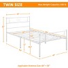Yaheetech Metal-Framed Platform Bed with Headboard and Footboard - 3 of 4