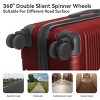 FURNIinspire Bag And Luggage Sets 3 Piece Travel Hard Shell Luggage, Lightweight Rolling Suitcases with Wheels, Red, 20.67"*11.61"*29.92" - 2 of 4