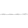 Black Bow Jewelry 2mm, 14k White Gold, Handmade Solid Rope Chain Bracelet, 7 Inch - 2 of 4
