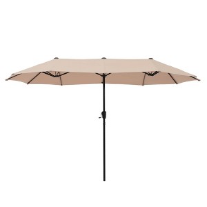 Captiva Designs 6.5'x13' Rectangular Outdoor Market Umbrella - 1 of 4