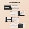 Elevated Dog Bowls, 4-Height Adjustable Raised Feeder Stand for Small Dogs/Puppies/Cats, Stainless Steel, Slow Feeder & No-Spill Water Bowl - 3 of 4