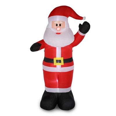 NAYSAYE Christmas Inflatable Holiday Decorations 8FT Santa Claus for Yard Lawn and Party Display, Red and White, 94.49"*29.13"*32.68"