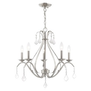 Livex Lighting Caterina 5 - Light Chandelier in  Brushed Nickel - 1 of 3
