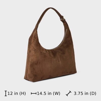 Сумки Universal Thread Faux Suede Slouch Shopper - Universal Thread™ Brown — фото 6