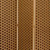 Oriental Furniture 6 ft. Tall Woven Fiber Room Divider Two-Tone Brown 3 Panel: Hardwood Frame, Metal Hinges - 3 of 3