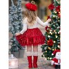 Sparkling Reindeer Sequin Long Sleeve Tutu Dress Mia Belle Girls - 3 of 4