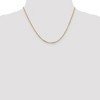 Black Bow Jewelry 2.2mm 10k Yellow Gold Solid Diamond Cut Cable Chain Necklace - 2 of 4