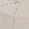 Sapphtopaz 48" Modern Ottoman Oval Stool Upholstered Foot Stool with Button Tufting Ottoman Foot Rest for Living Room, Bedroom, Entryway - 4 of 4