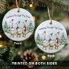 Lomsoe Duck Ornaments for Christmas Tree Christmas Ceramic Ornament Duck Lovers Gift Farm Animal Ornaments for Xmas Tree Decor Christmas Gift - 3 of 4