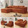 SYFERLORY 108" Cloud Sectional Couch with L-Shape Chaise,4 Seat Modern Modular Sofa with Deep Seat, No Assembly Required - 3 of 4