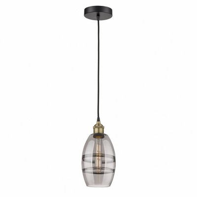 Vaz - 1 Light Cord Hung Mini Pendant In Industrial Style-8.13 Inches Tall and 5.88 Inches Wide